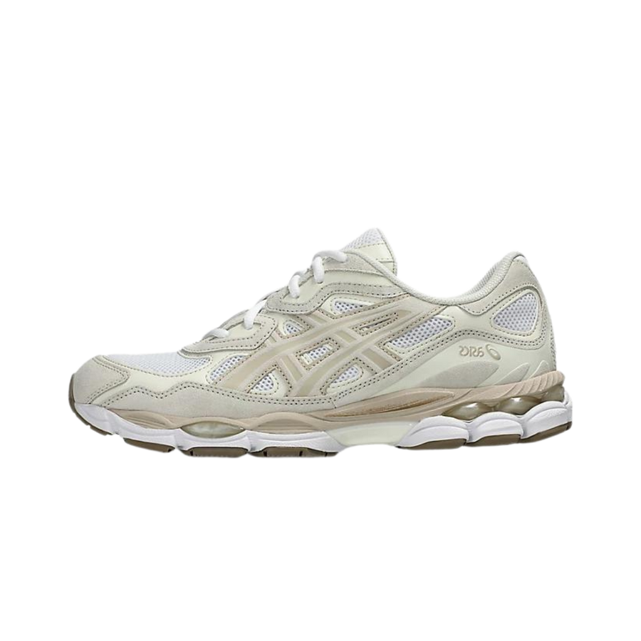 Asics GEL-NYC Blanc Gris Plume | Sneaker Running Rétro