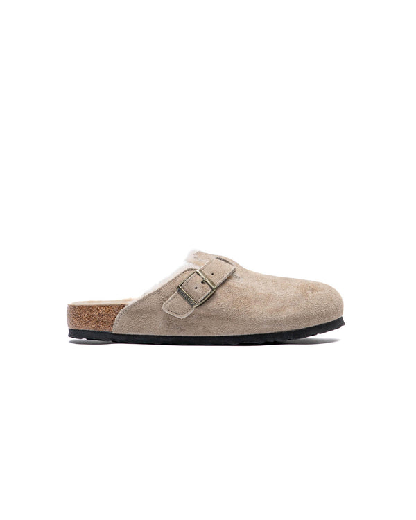 Birkenstock Boston Shearling Taupe Regular | Sabot Hiver Mixte